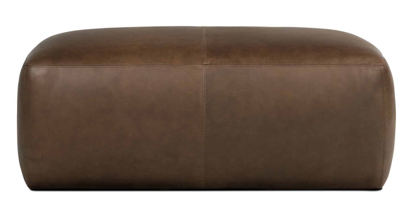 Pouf in pelle Denver