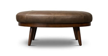 Pouf in pelle Gio
