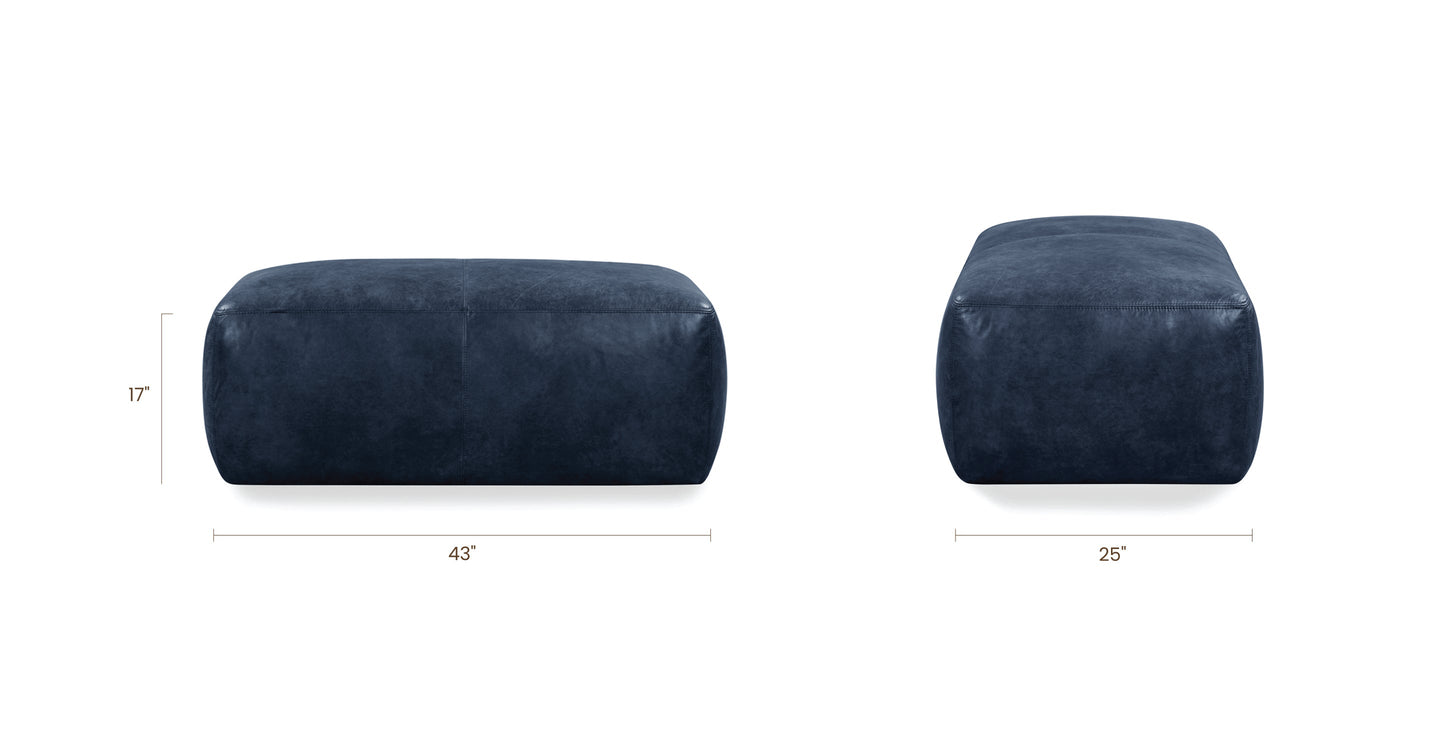 Pouf in pelle Denver