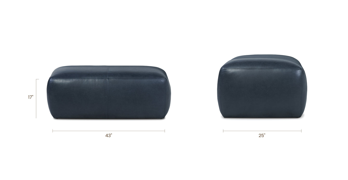 Pouf in pelle Denver