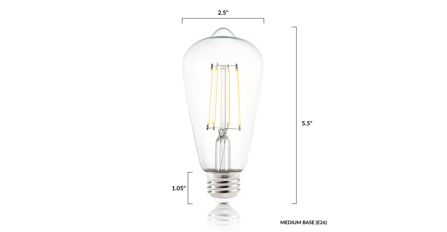 Lampadina a filamento LED Aquella ST21 Shape