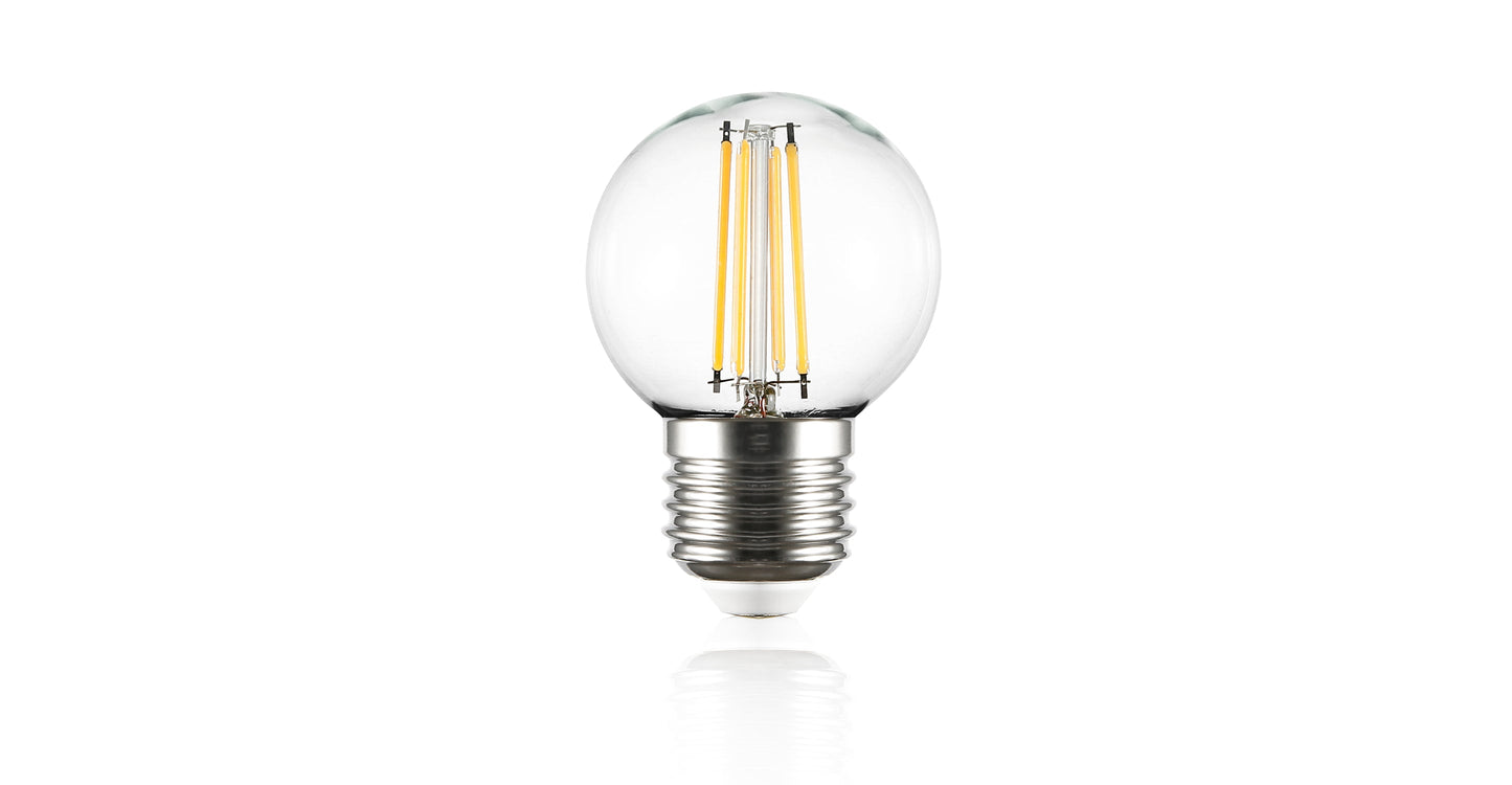 Lampadina a filamento LED trasparente Koby G16.5