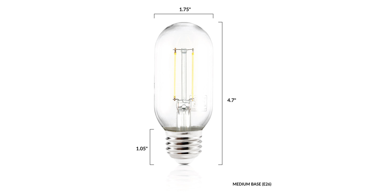 Lampadina a filamento LED trasparente Kashan T14
