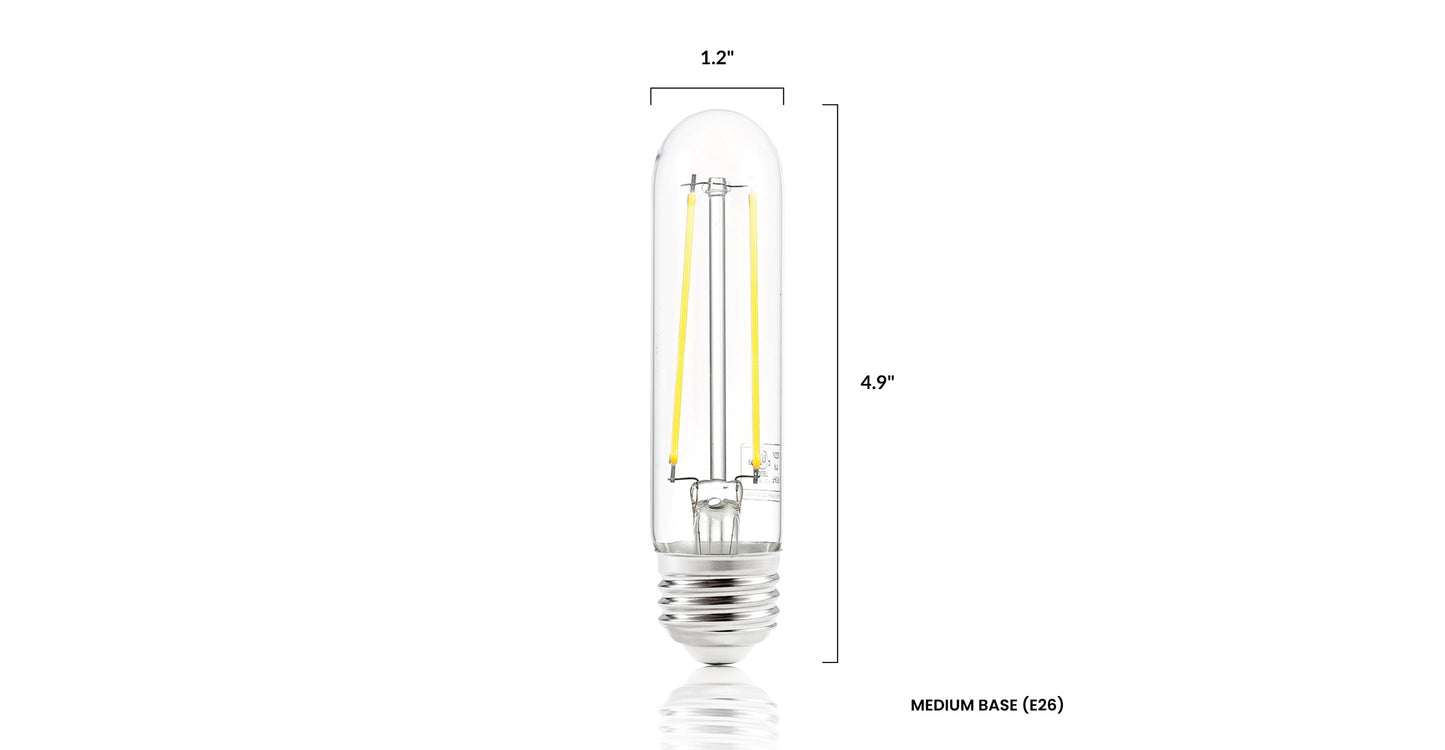 Lampadine a filamento LED trasparenti Sovana T10 / 4.9