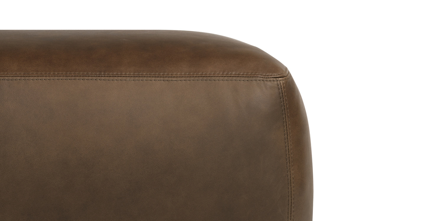 Pouf in pelle Denver