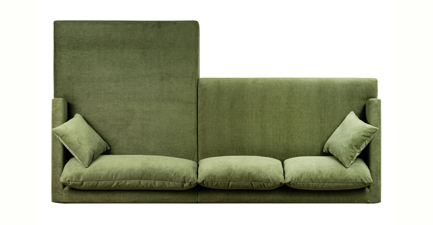 Divano componibile Lucerne con chaise longue extra-large rivolto a destra