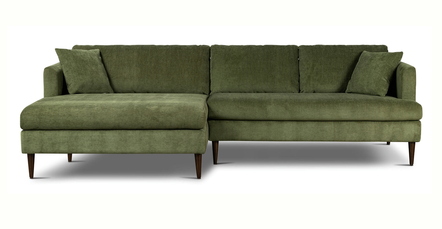 Divano componibile Lucerne con chaise longue extra-large rivolto a sinistra