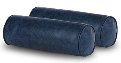 Set di cuscini in pelle nappa