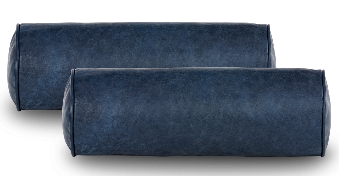 Set di cuscini in pelle nappa
