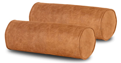 Set di cuscini in pelle nappa