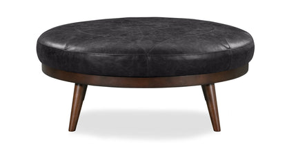 Pouf in pelle Gio