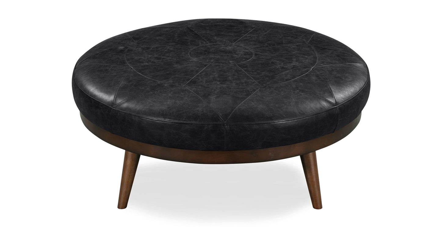 Pouf in pelle Gio