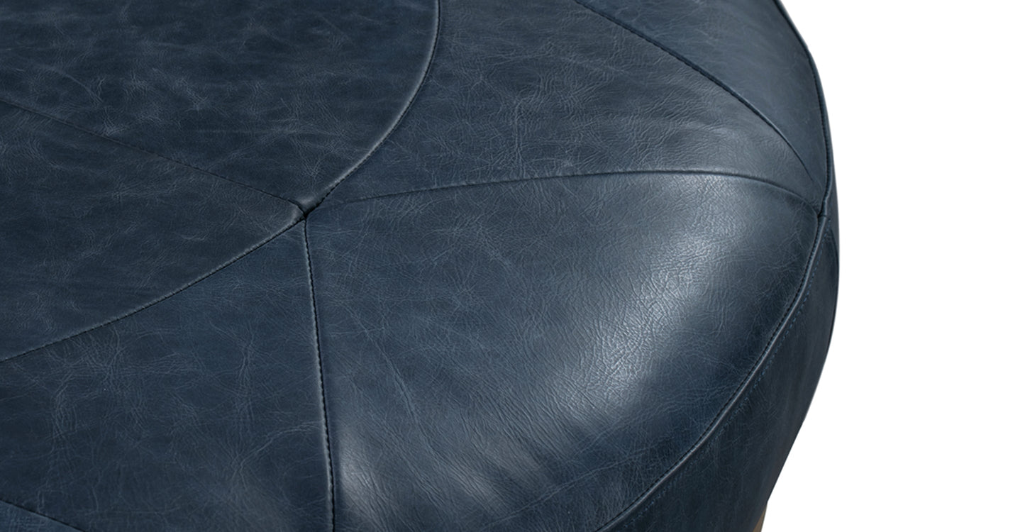 Pouf in pelle Gio