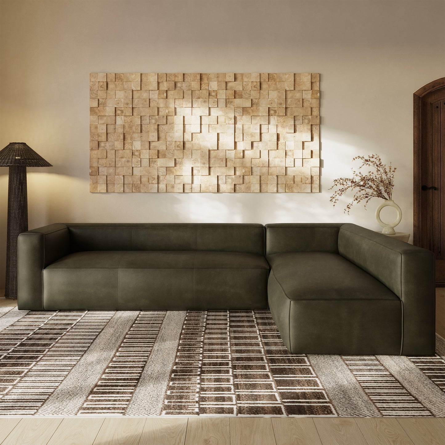 Divano angolare reversibile Piazza