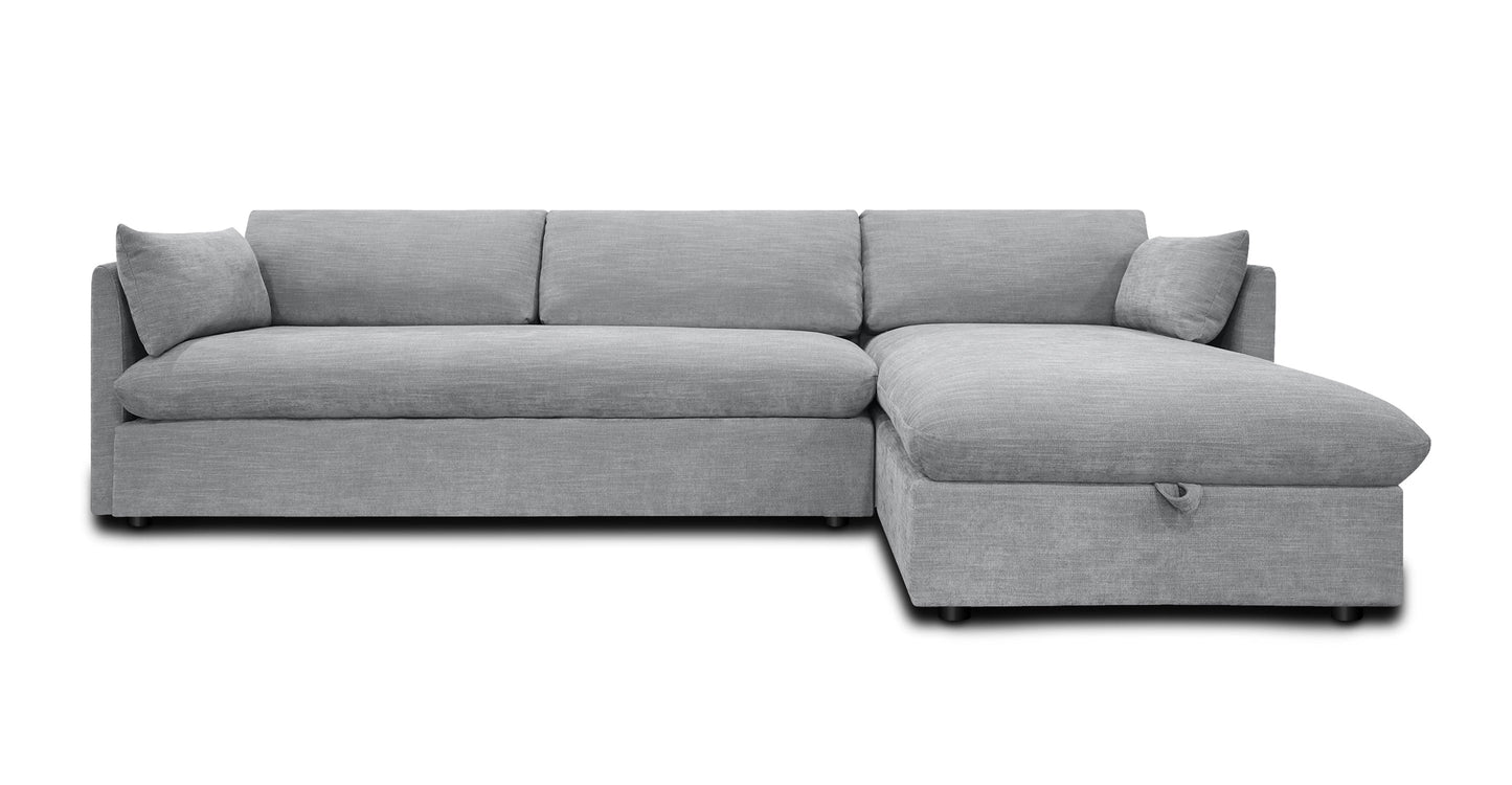 Divano letto componibile Argos con letto a destra