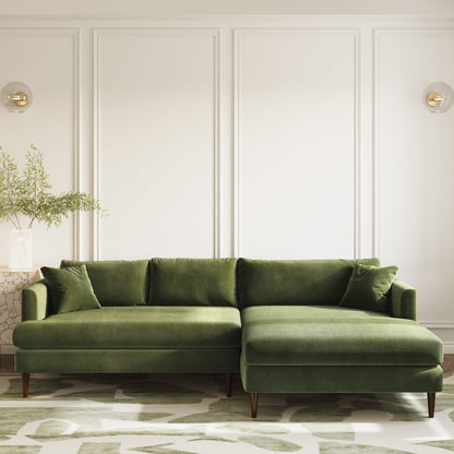 Divano componibile Lucerne con chaise longue extra-large rivolto a destra