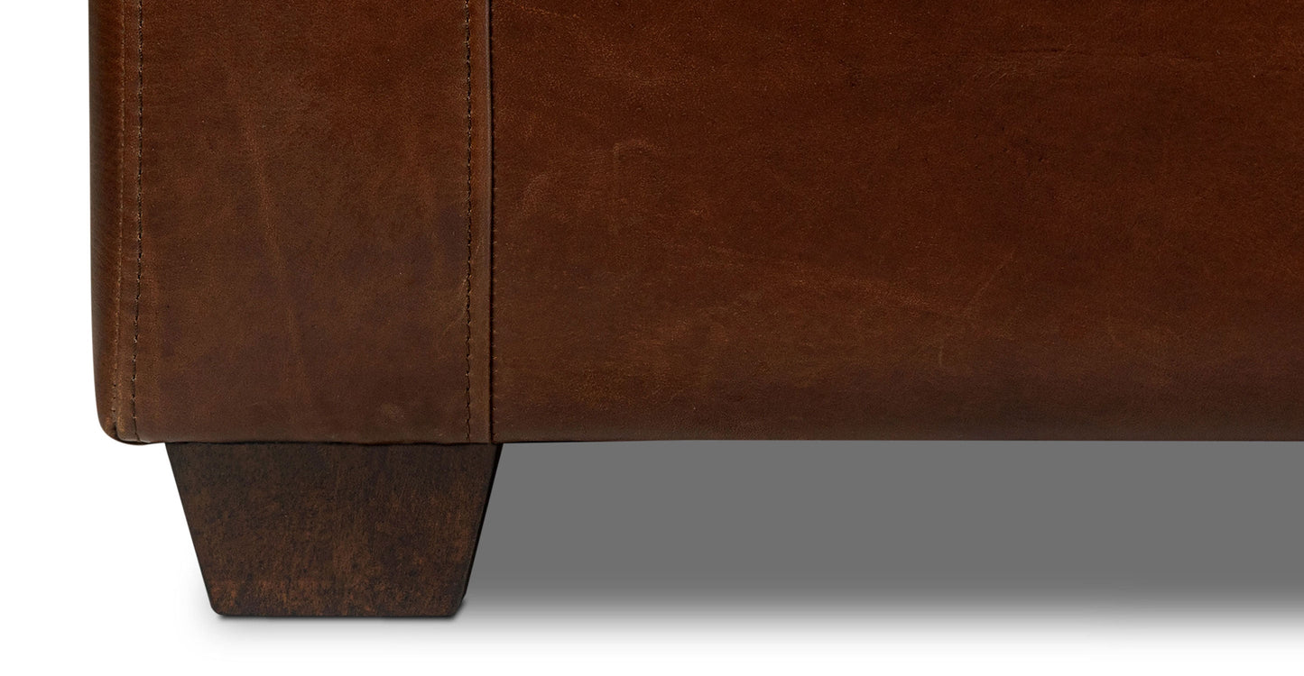 Divano letto trasformabile in pelle Biltmore