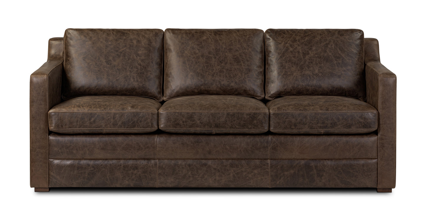 Divano letto trasformabile in pelle Sorrento