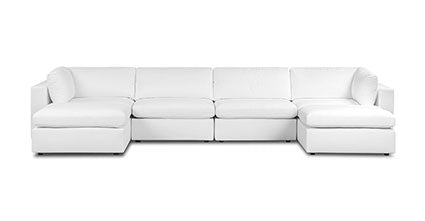 Divano componibile a 6 posti Vari Modular Double Chaise