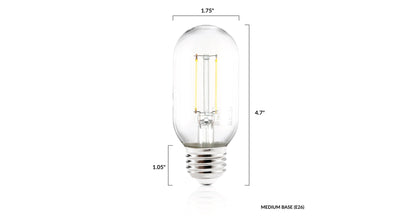 Lampadina a filamento LED trasparente Kashan T14