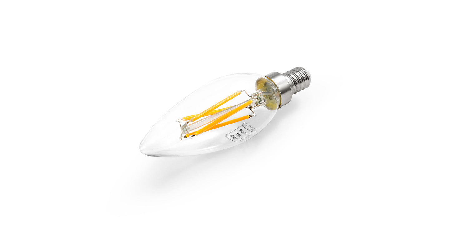 Lampadine a filamento LED trasparenti Arden C32