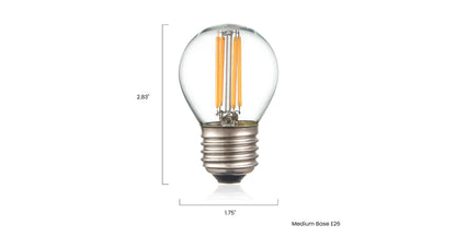 Lampadina a filamento LED a forma di Klur G45