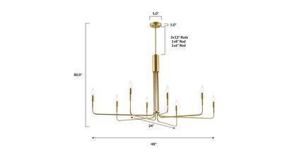 Lampadario Bella a 8 luci