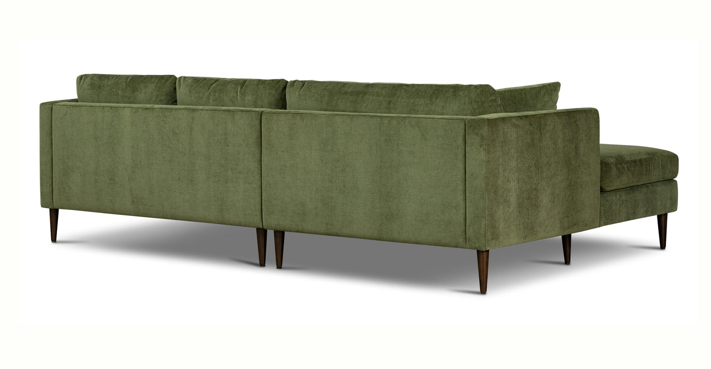 Divano componibile Lucerne con chaise longue extra-large rivolto a sinistra