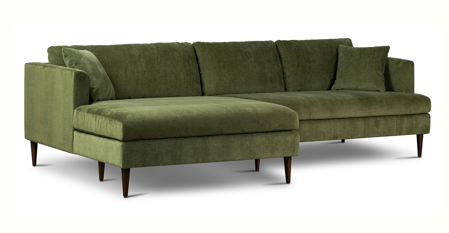 Divano componibile Lucerne con chaise longue extra-large rivolto a sinistra